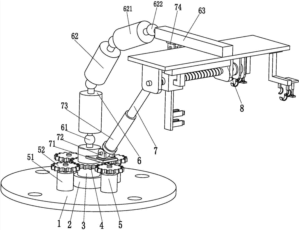 Industrial stacking robot special for sharing bicycle flow line production