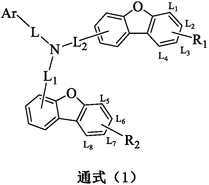 Organic compound taking triarylamine as core, and preparation method and application thereof