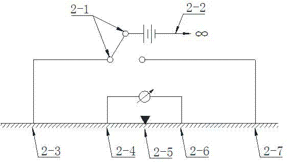 Method for positioning constructed wetland blocked region through composite profiling apparent resistivity curves