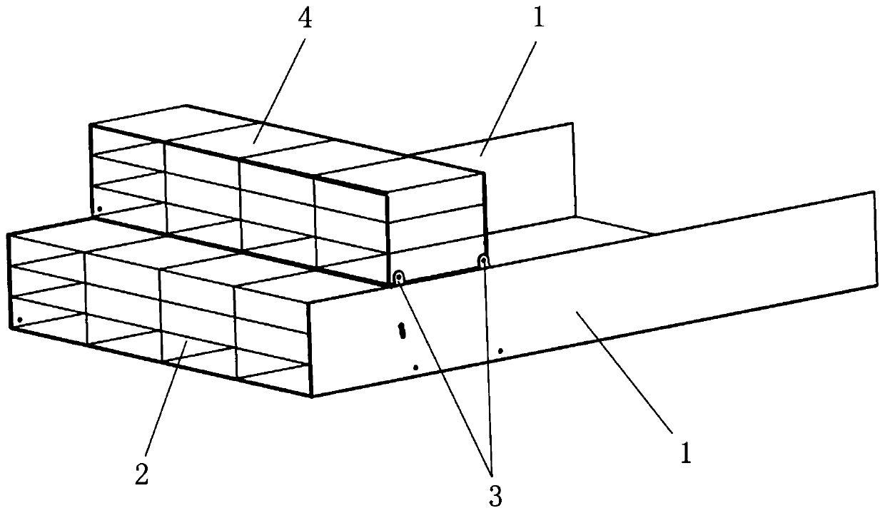 Server and horizontal expansion structure of hard disk bin thereof