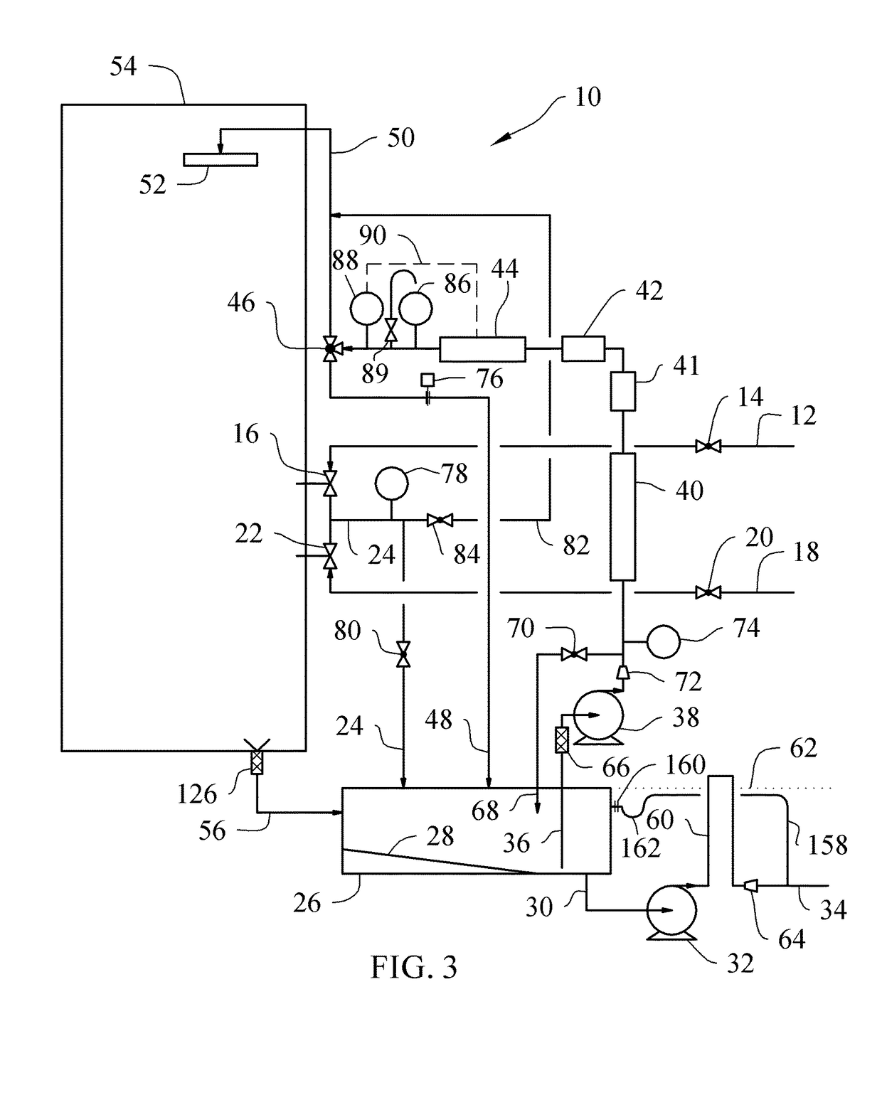 Water recycling system and method