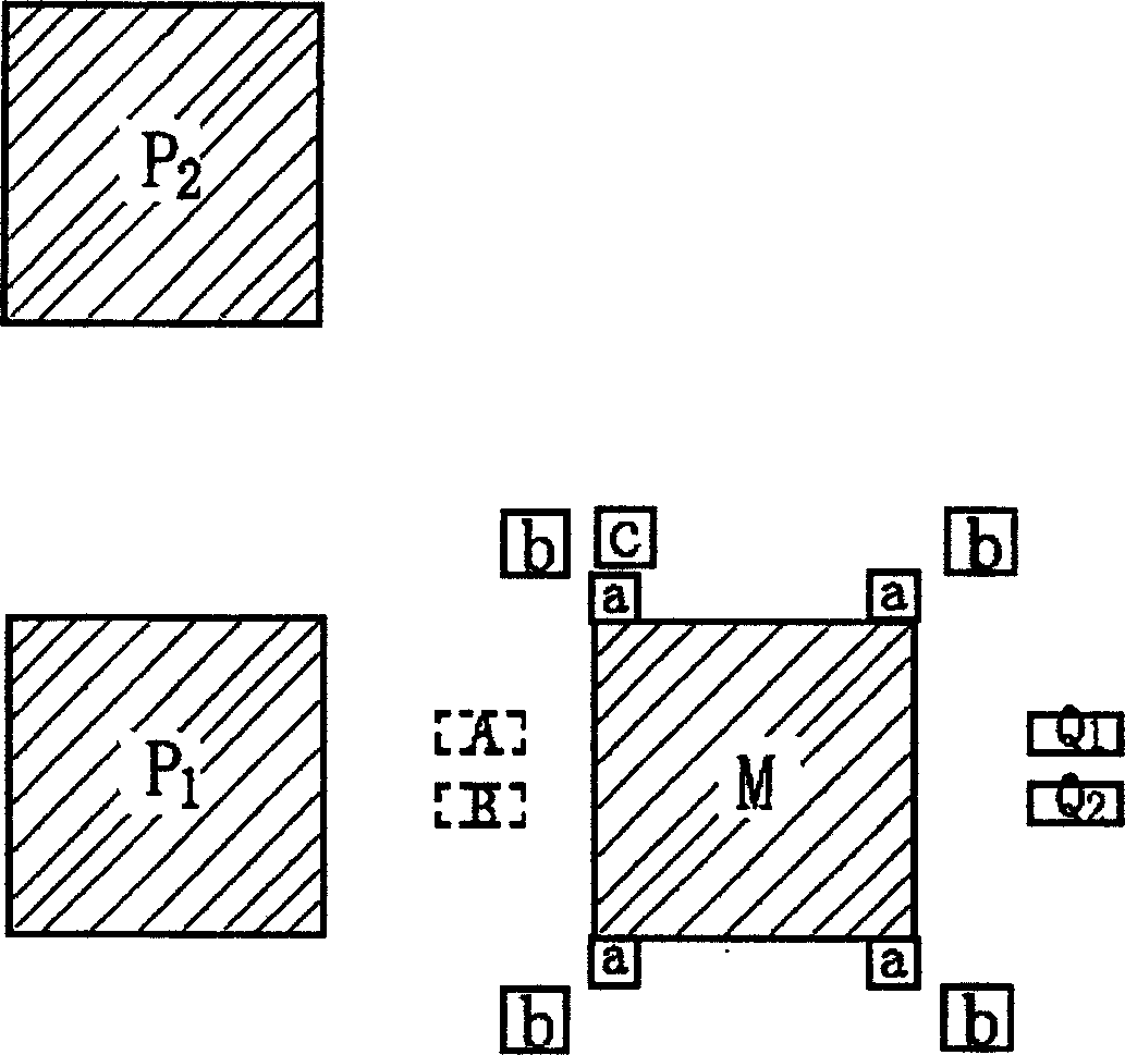 Hollow pattern template vertical circulating system for making decorative board and technological method