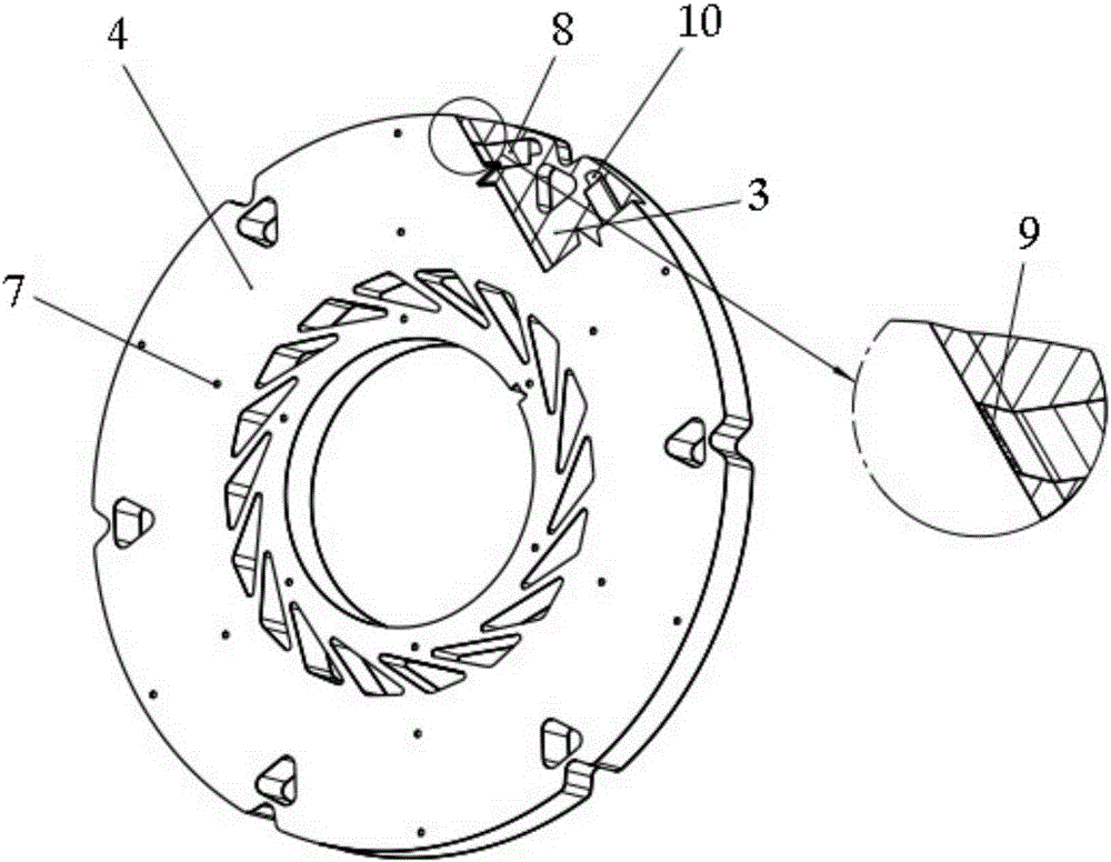 Unit magnetic pole structure of permanent magnet motor rotor