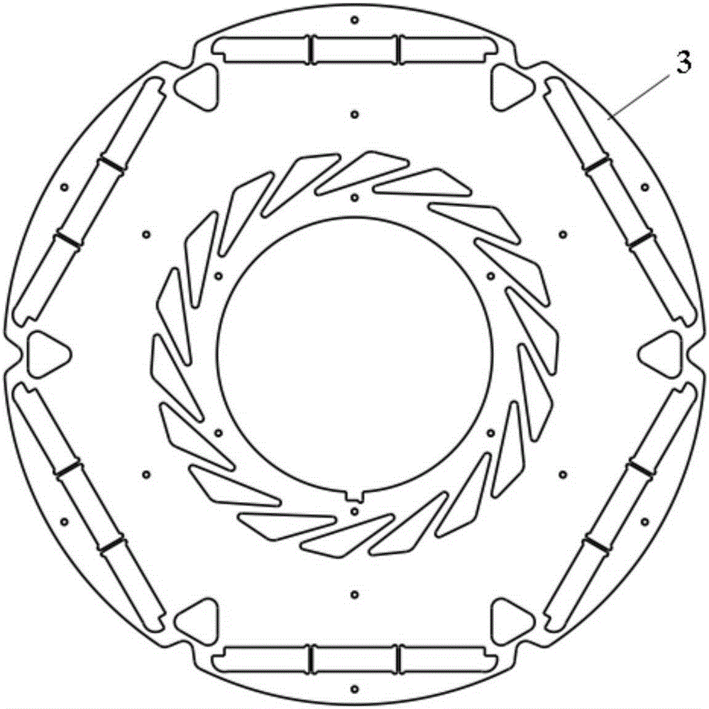 Unit magnetic pole structure of permanent magnet motor rotor