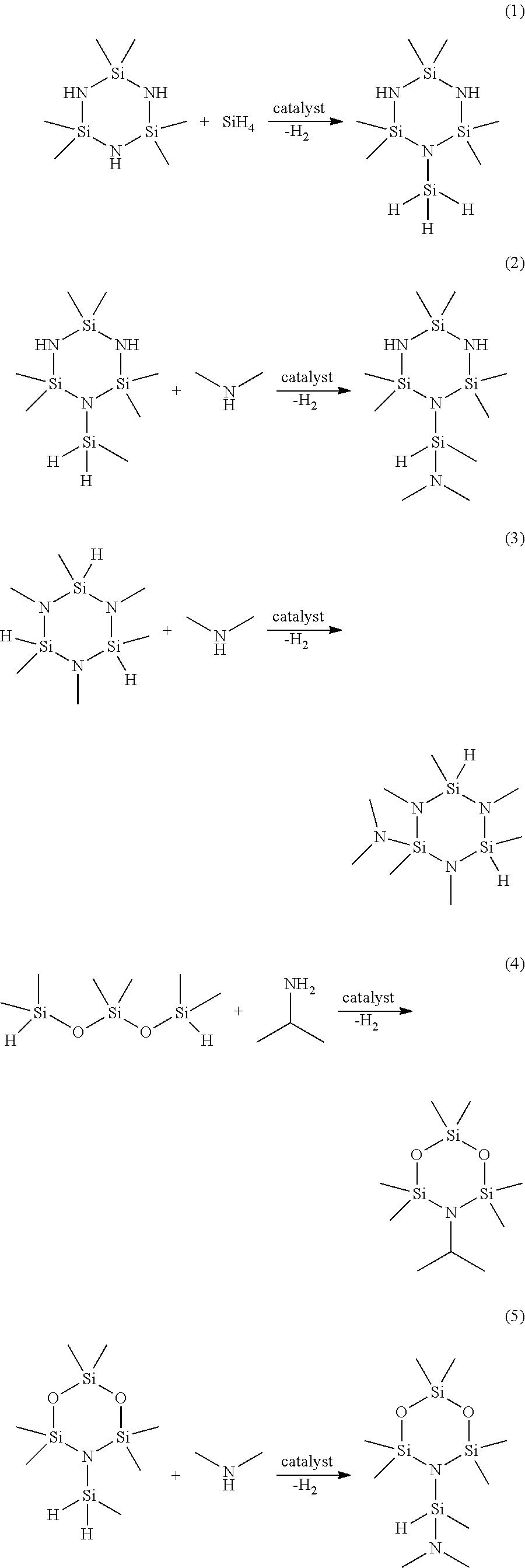 Functionalized cyclosilazanes as precursors for high growth rate silicon-containing films