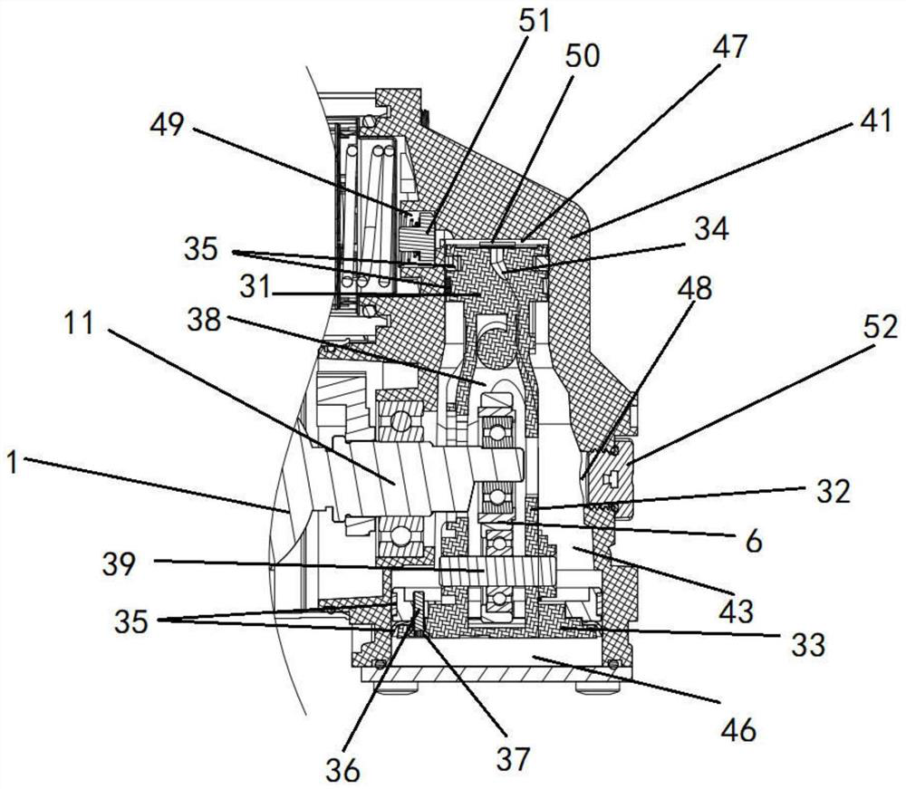 Reciprocating piston type compressor