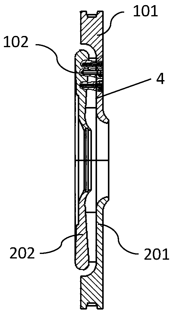 Processing method of centrifugal compressor clapboard