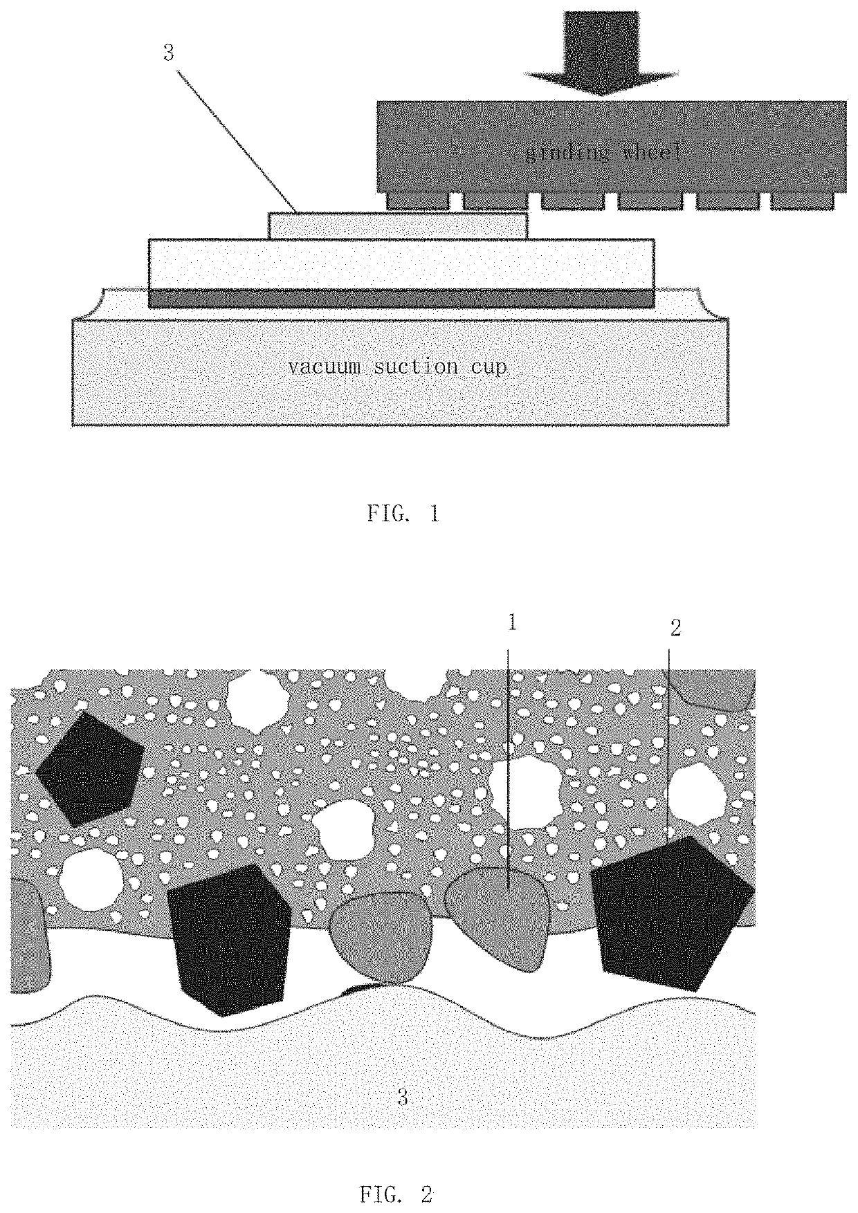 Method for grinding single-crystal diamond