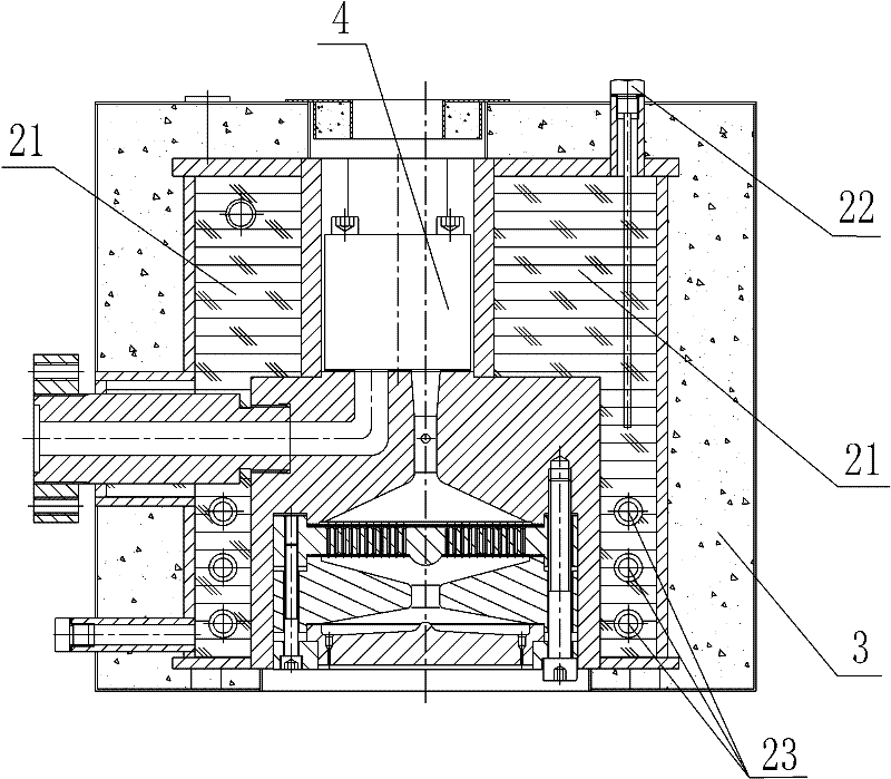 Chemical fiber isothermal die