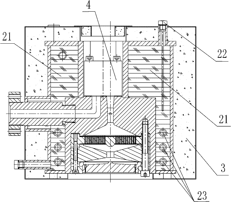 Chemical fiber isothermal die