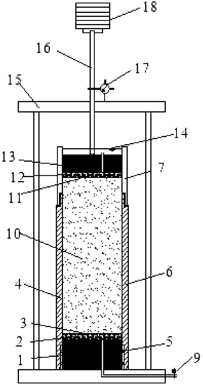 Method and device for preparing silty soil triaxial-test test sample