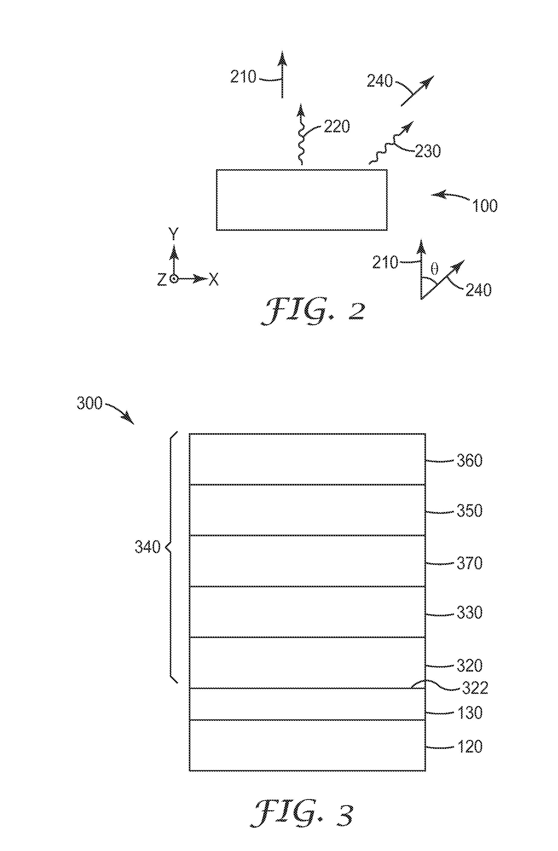 Light source having light blocking components