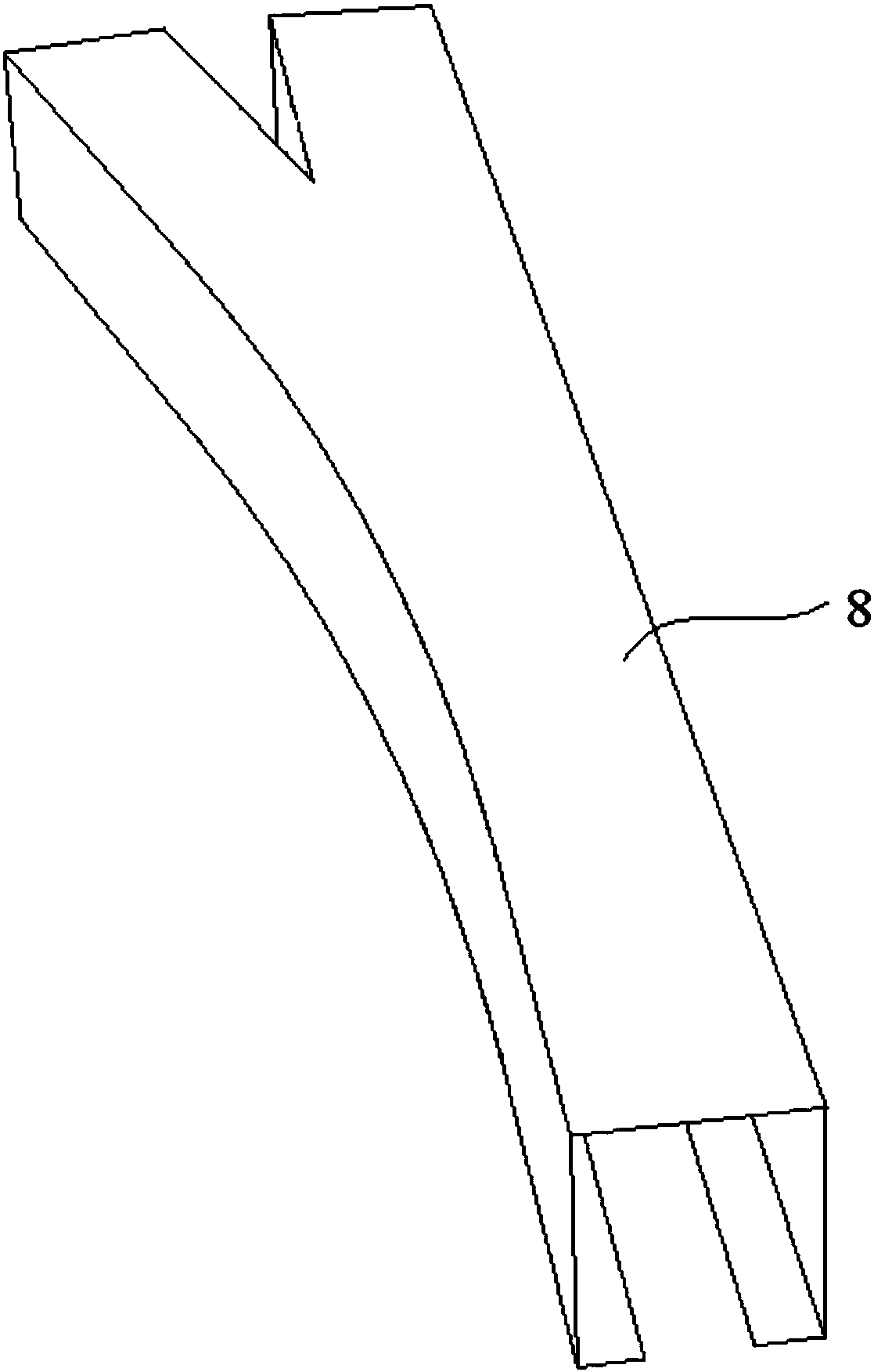 Train active-guiding-type suspension monorail turnout system