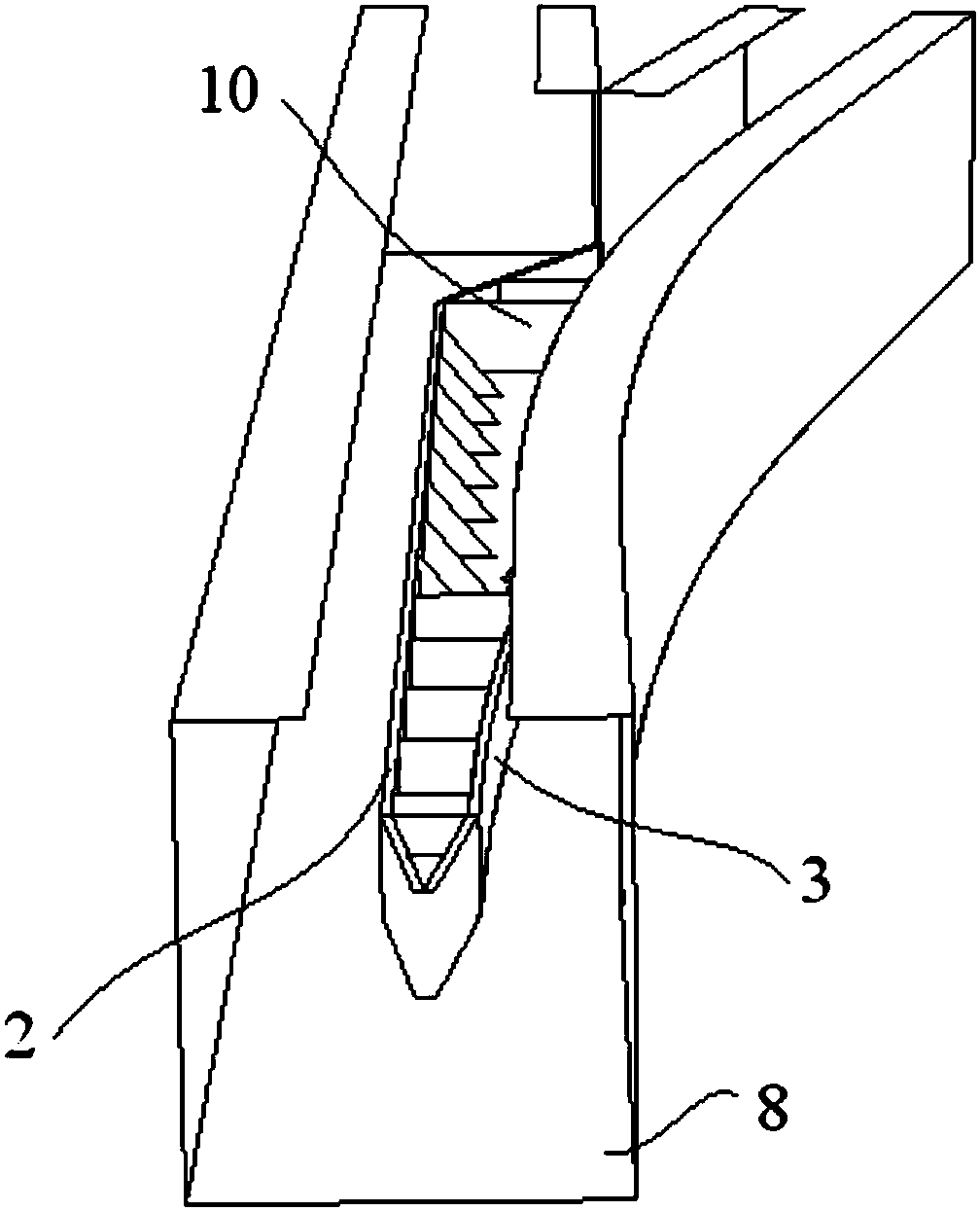 Train active-guiding-type suspension monorail turnout system