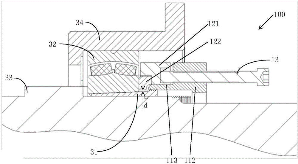 Mounting and dismounting device, mounting method and dismounting method of bearing withdrawal sleeve