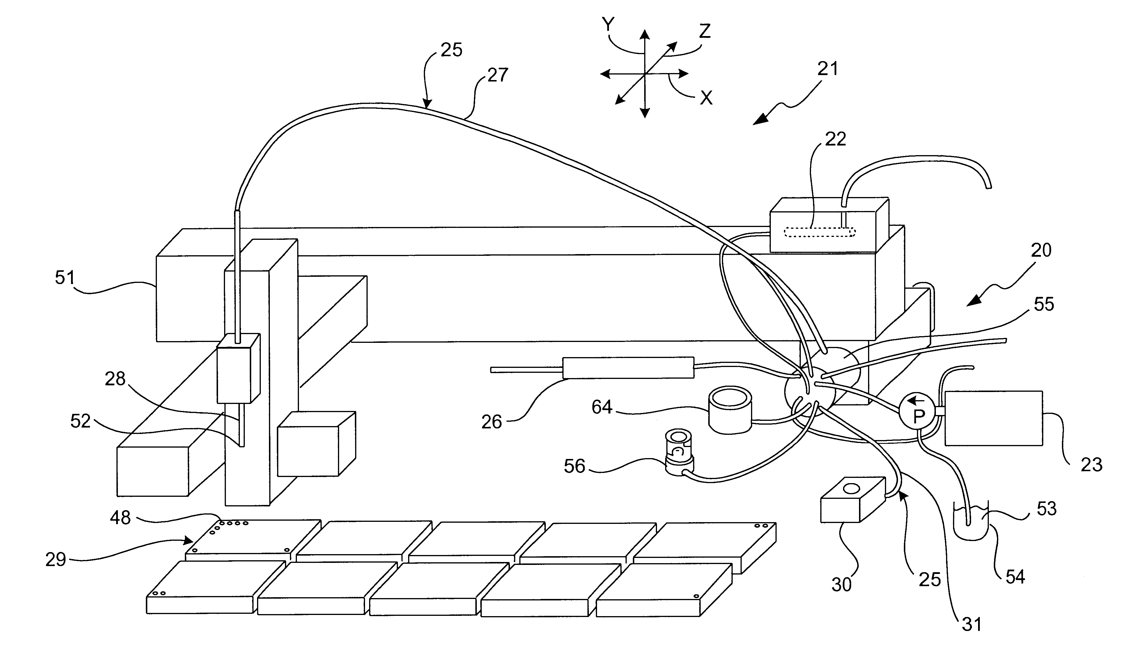 Multi-valving sample injection apparatus