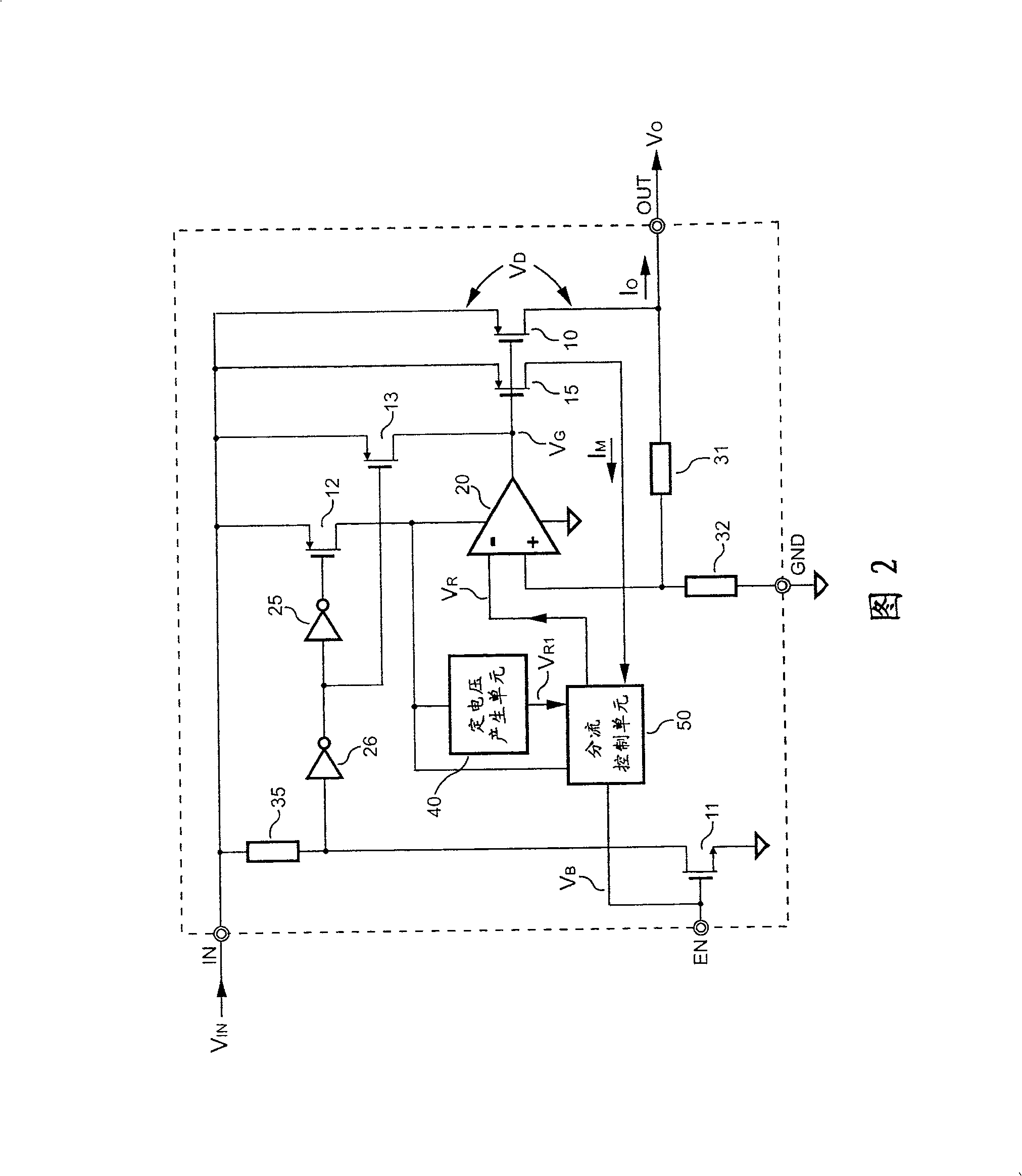 Stabilizator and power supply with shunt control