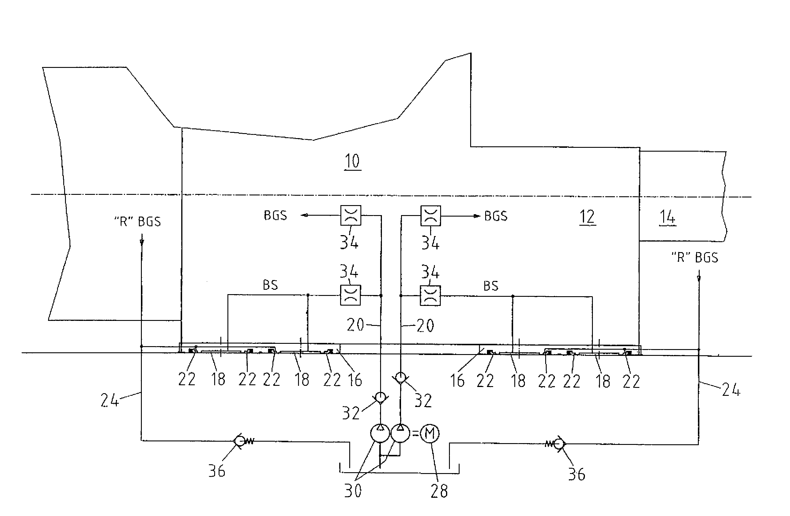 Clamping unit with a platen hydrostatically supported on a frame element