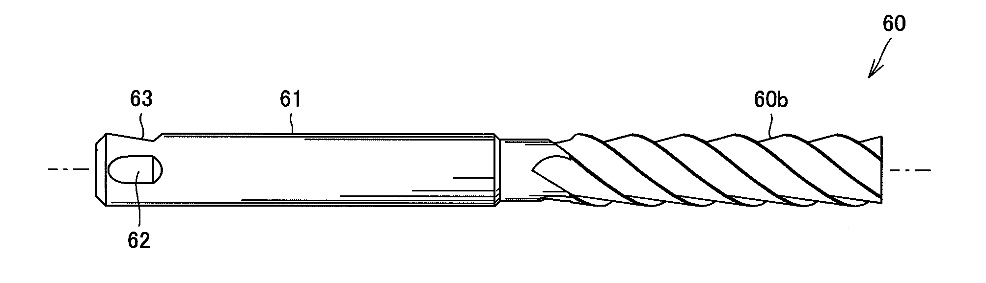 Shank Structure of End Mill and Tool Holder