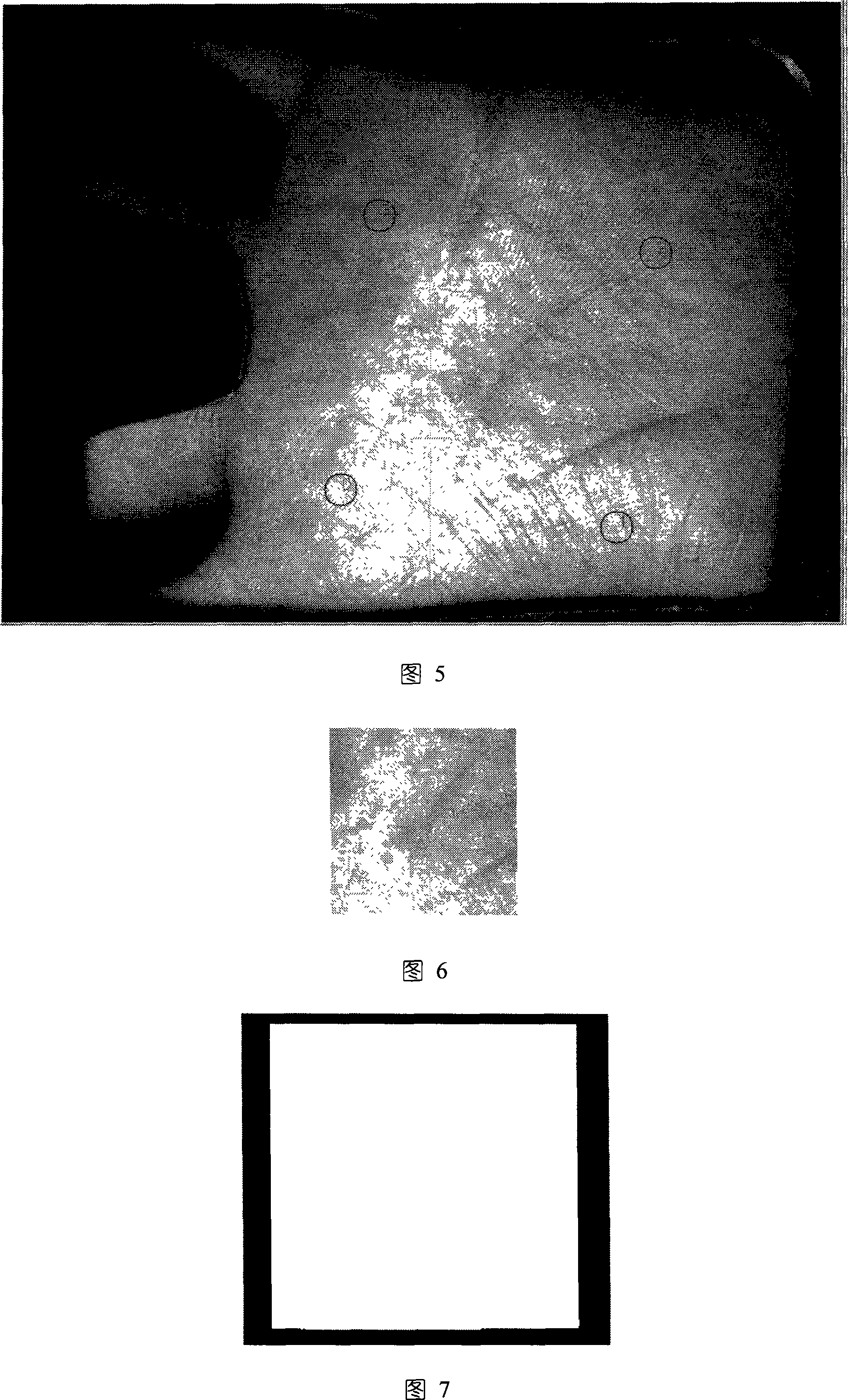 Palm locating and center area extraction method of three-dimensional palm print identity identification system