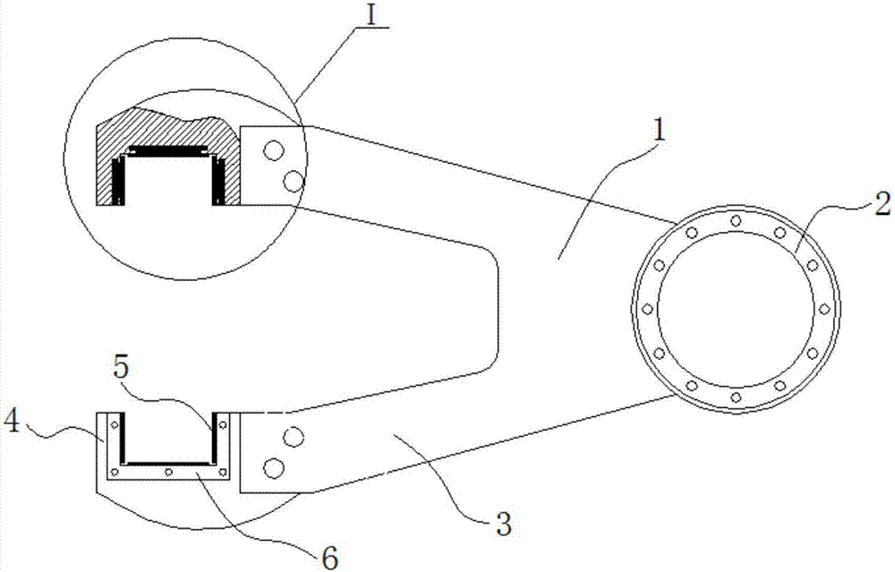 Follow-up frame of rotary drilling rig