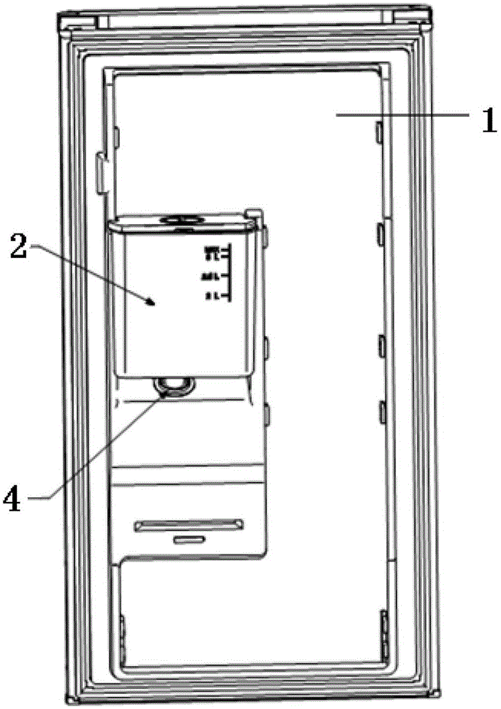 A refrigerator with the function of a water dispenser