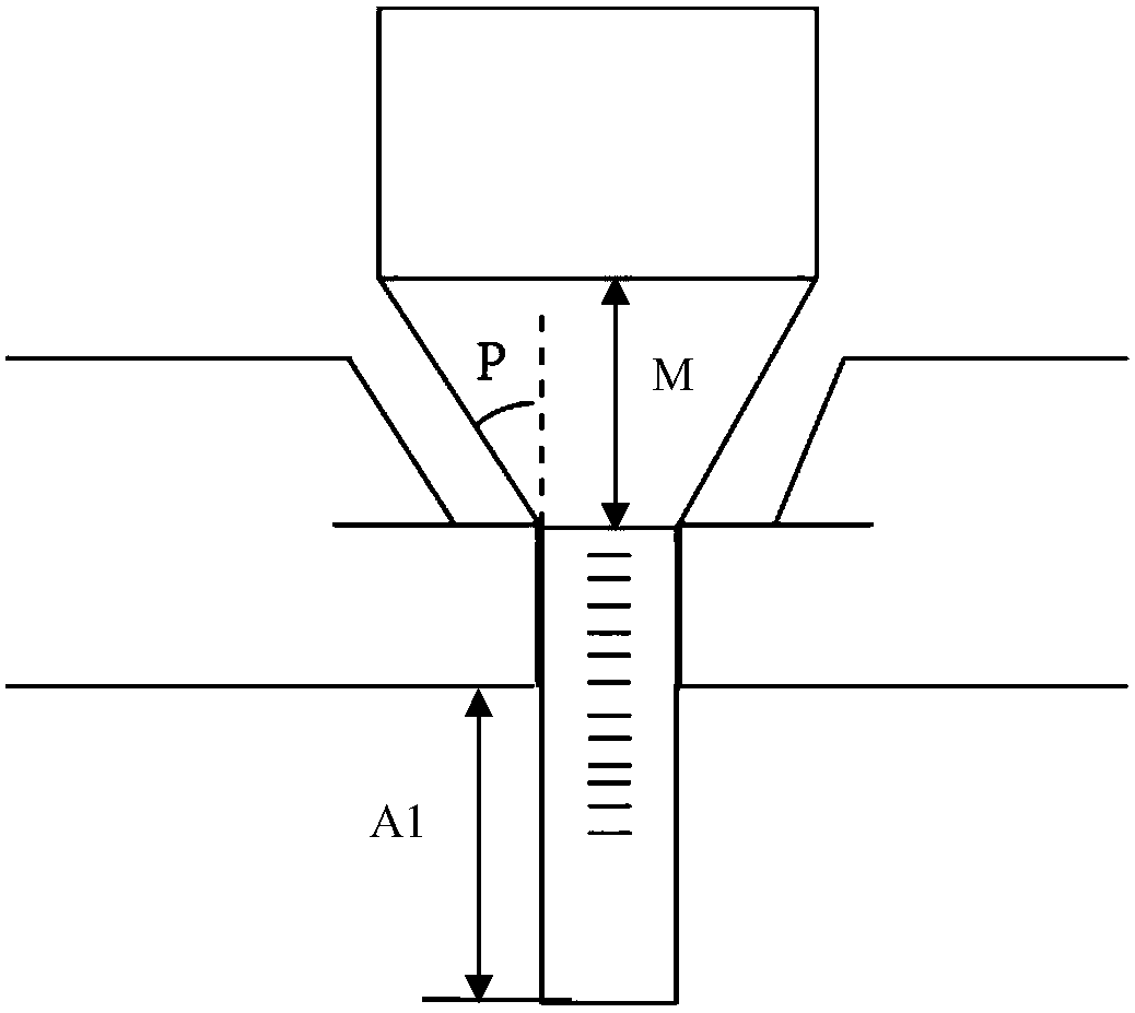 Detection method of pcb sink hole