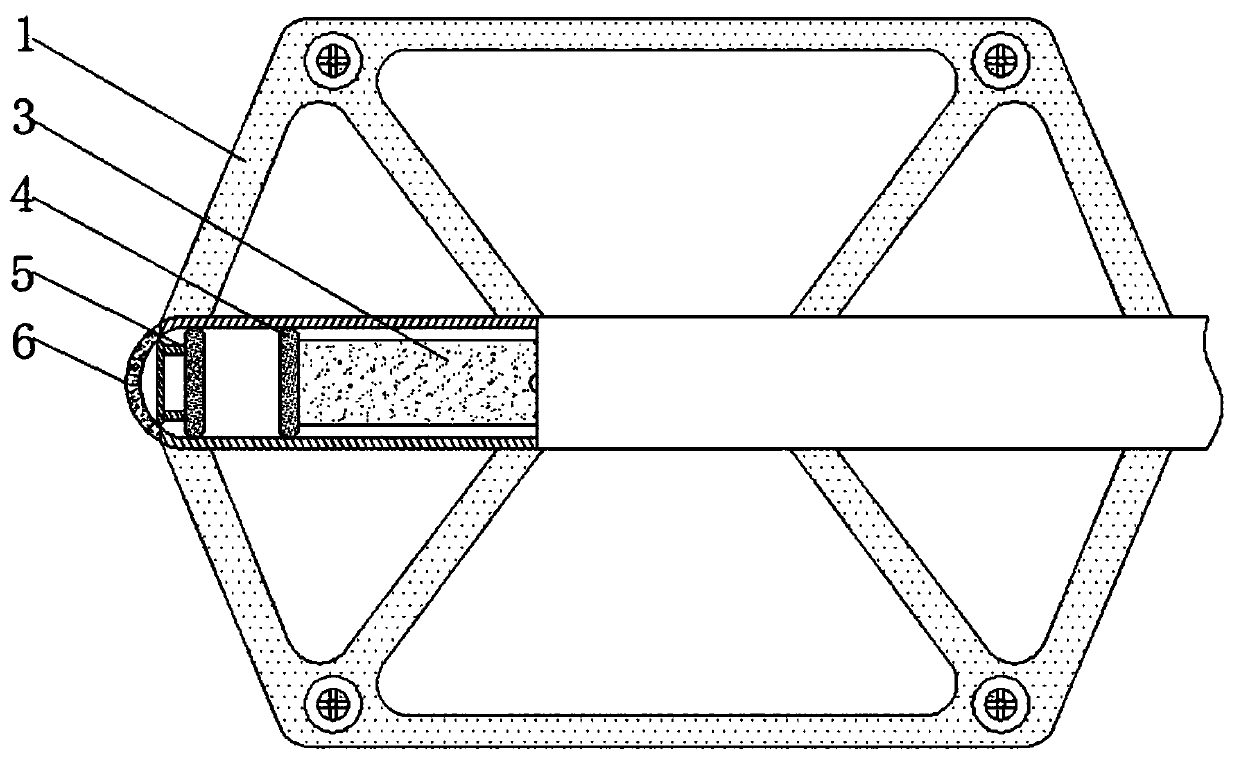 Shared bicycle tilting prevention device based on non-Newtonian fluid principle