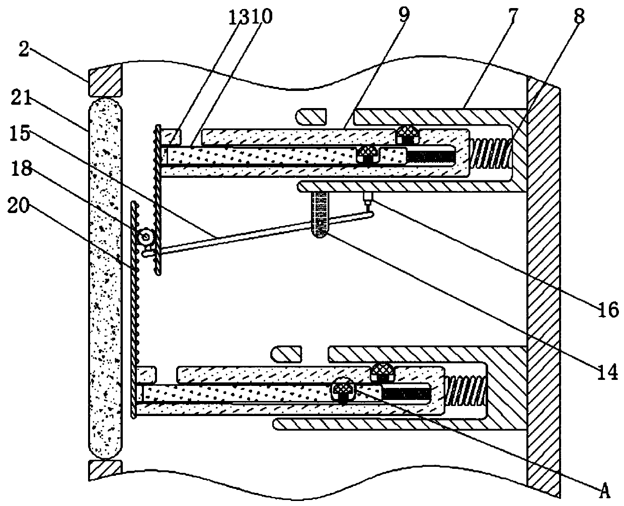 Shared bicycle tilting prevention device based on non-Newtonian fluid principle