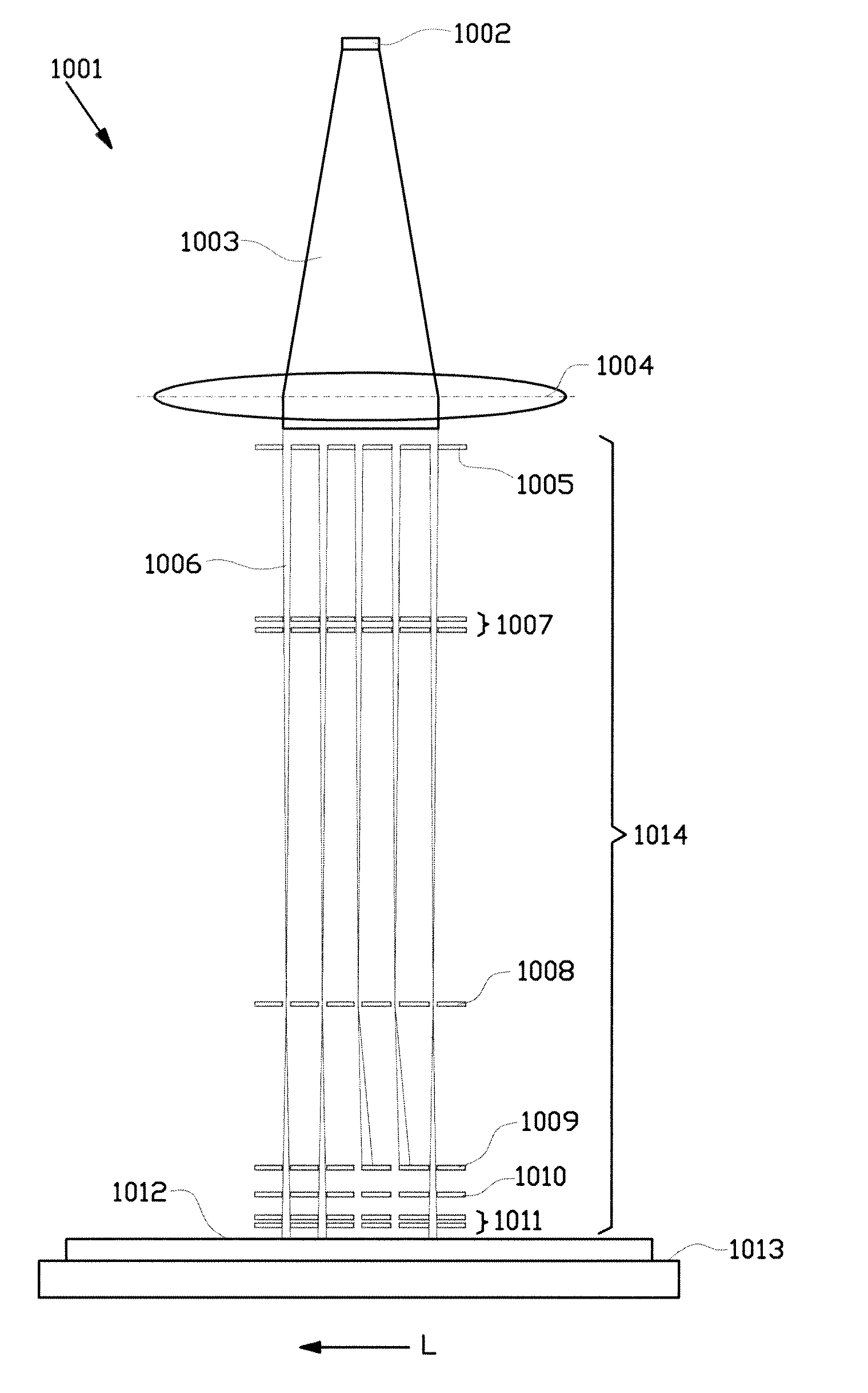 Lithography system for processing a target, such as a wafer, a method for operating a lithography system for processing a target, such as a wafer and a substrate for use in such a lithography system