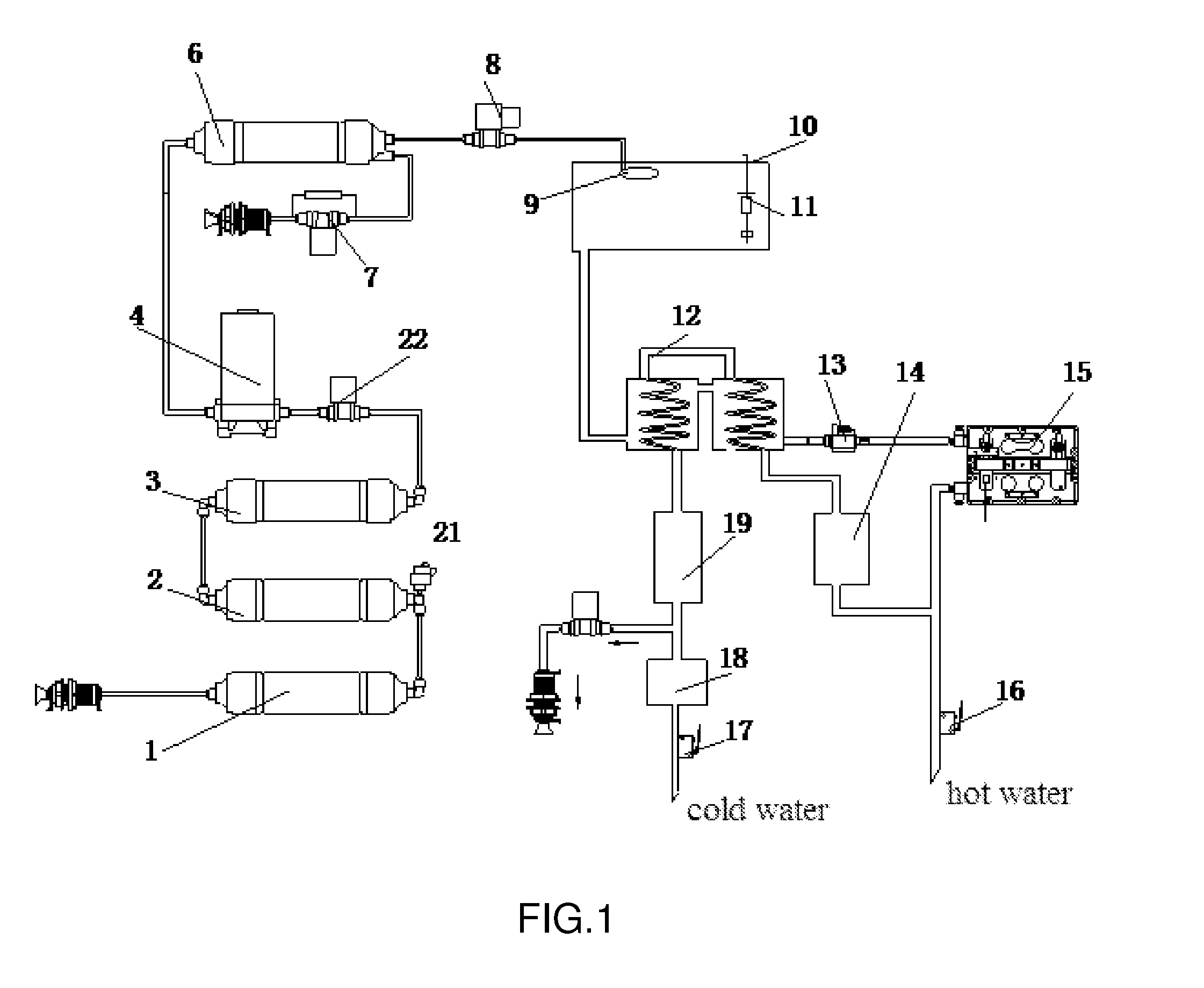 Reverse osmosis negative-ion water dispenser