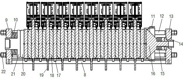 Press mounting apparatus and press mounting method of semiconductor valve string