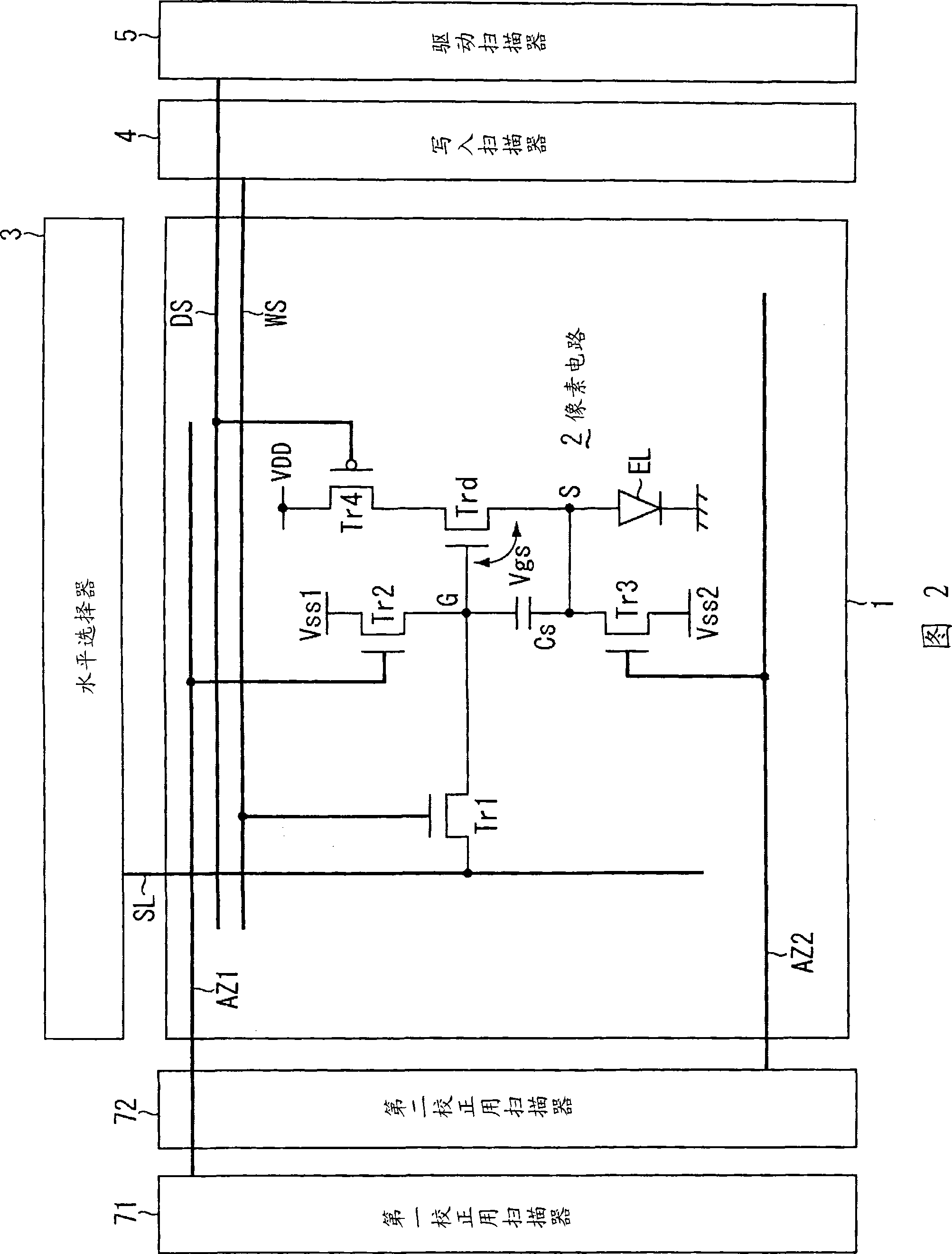 Display device, driving method of the same and electronic apparatus using the same