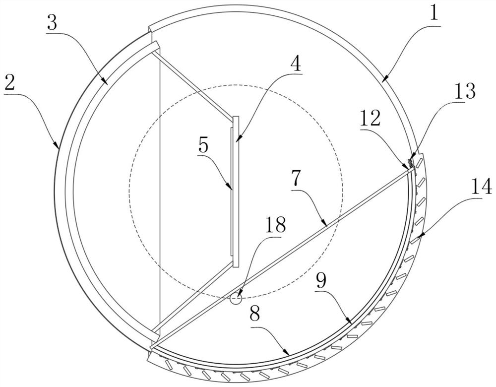 A high-beam-proof new energy road reflector