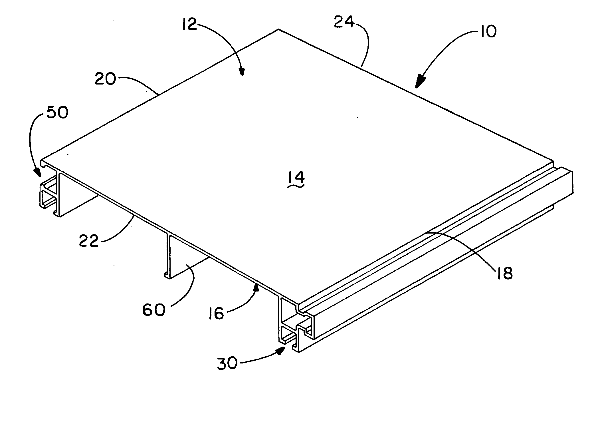 Modular system for forming a sign blank