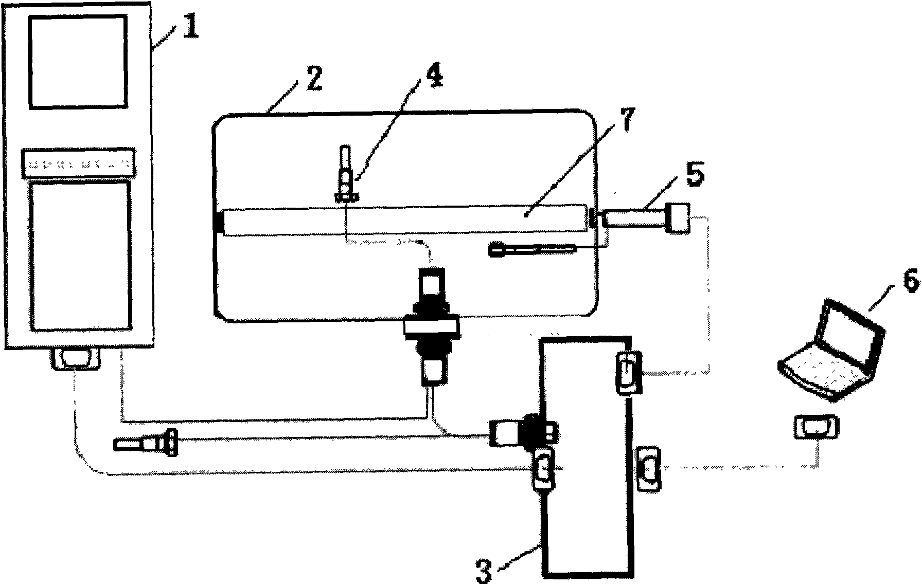 Device for testing zero distortion of carbon fiber member