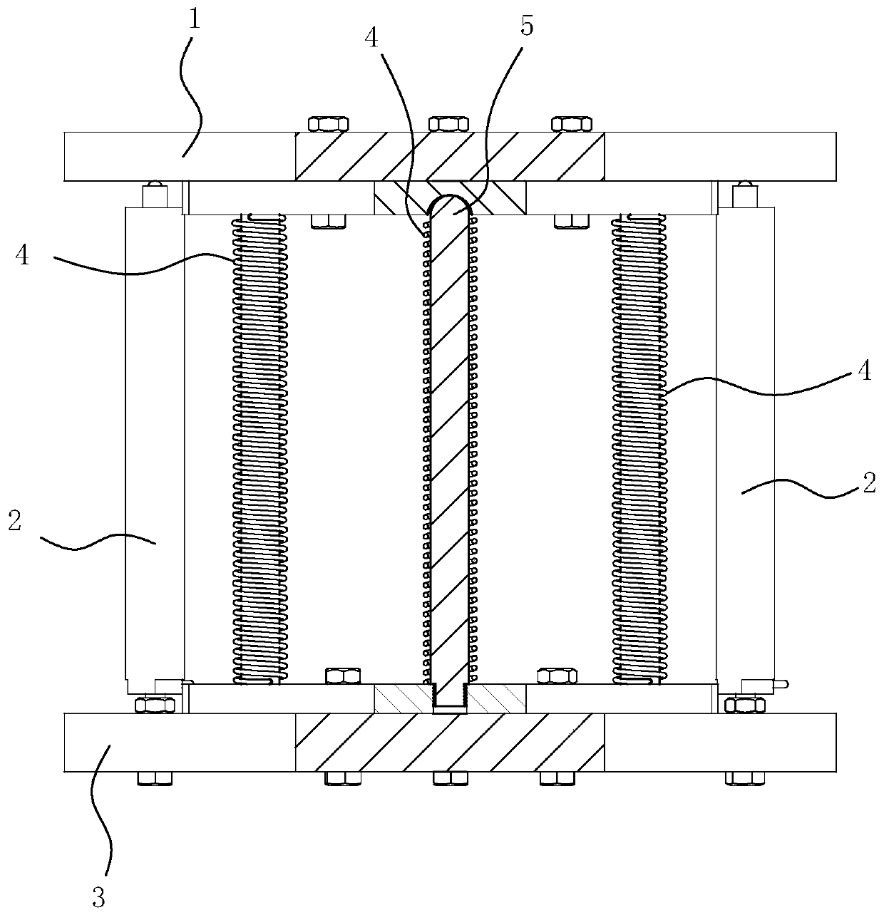 Three-legged platform driven by piezoelectric ceramic actuator and control method thereof