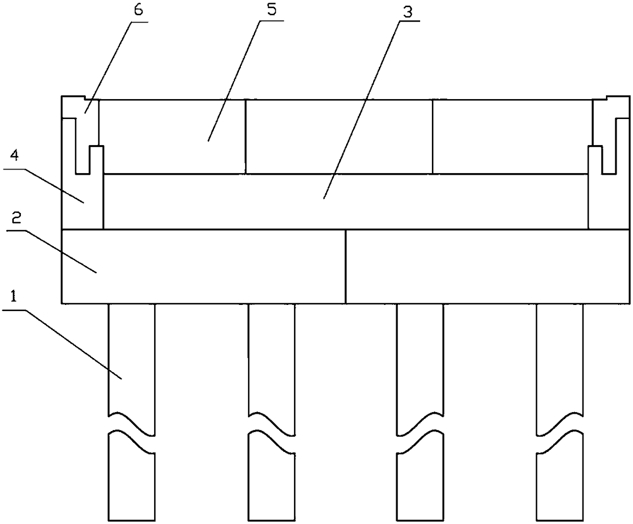 Fully assembled light abutment and construction method thereof