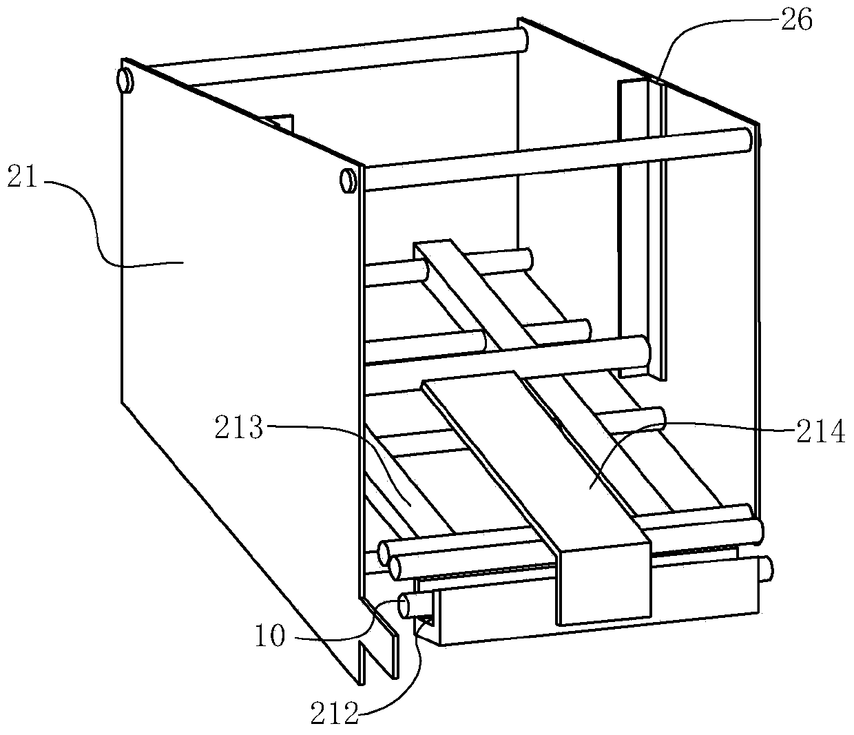 Gearbox gear shaft chamfering and forming device