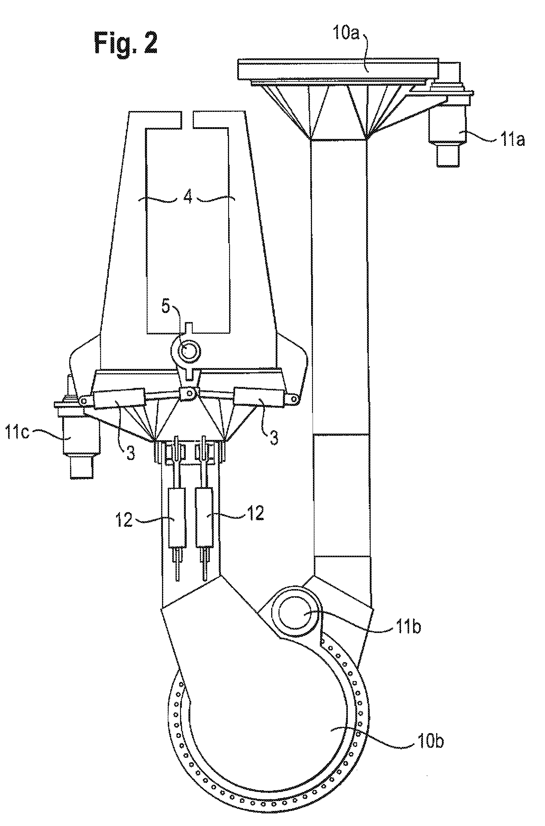 Manipulator for the assembly of rotor blades of a wind power installation