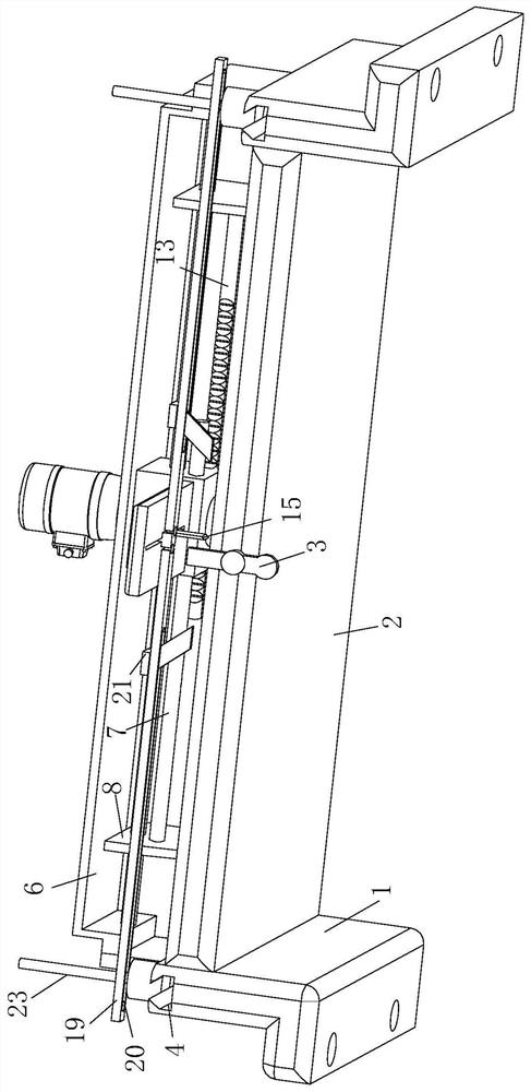 A corrugated paper roll cutting device