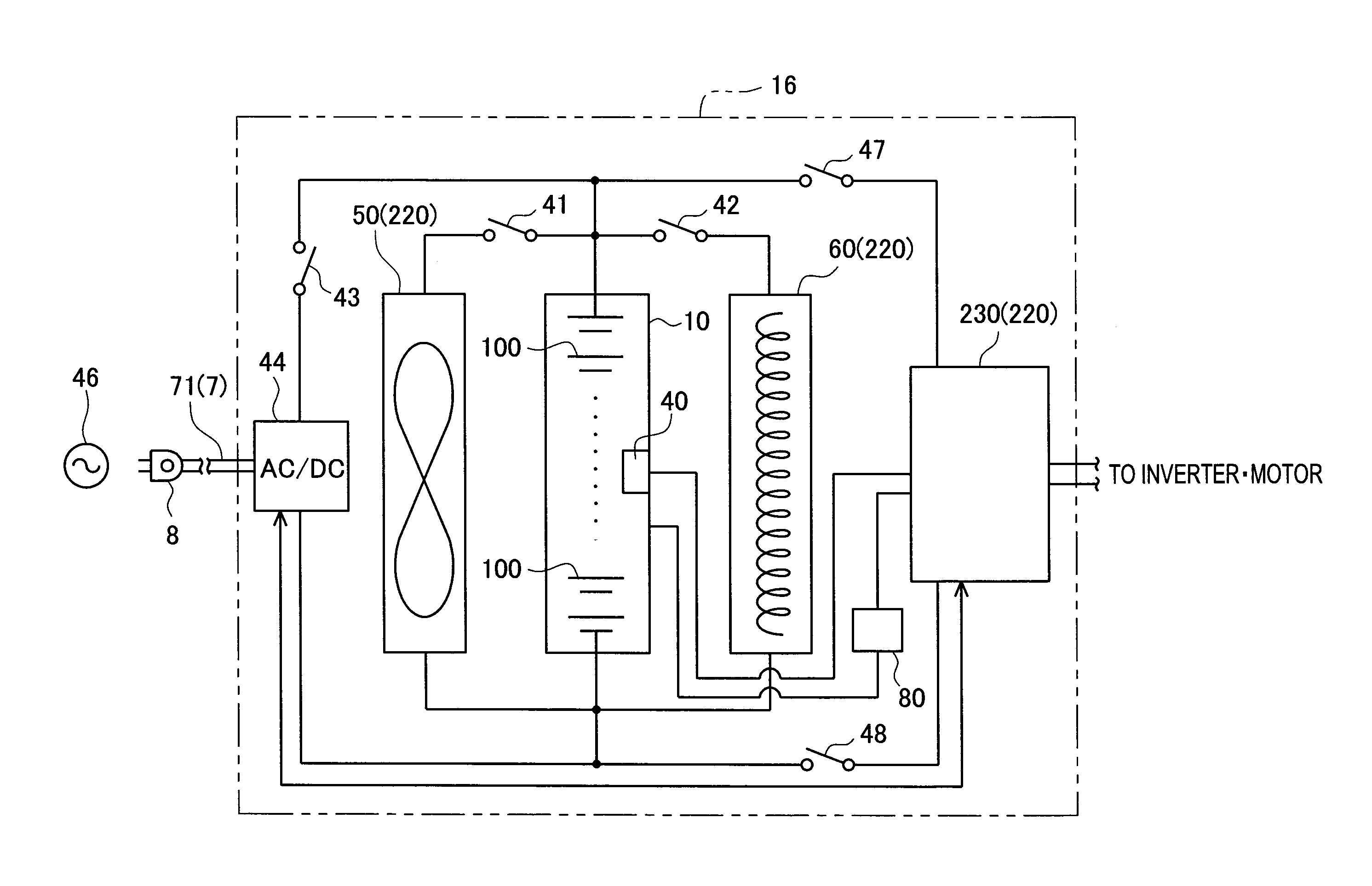 Battery system and automobile