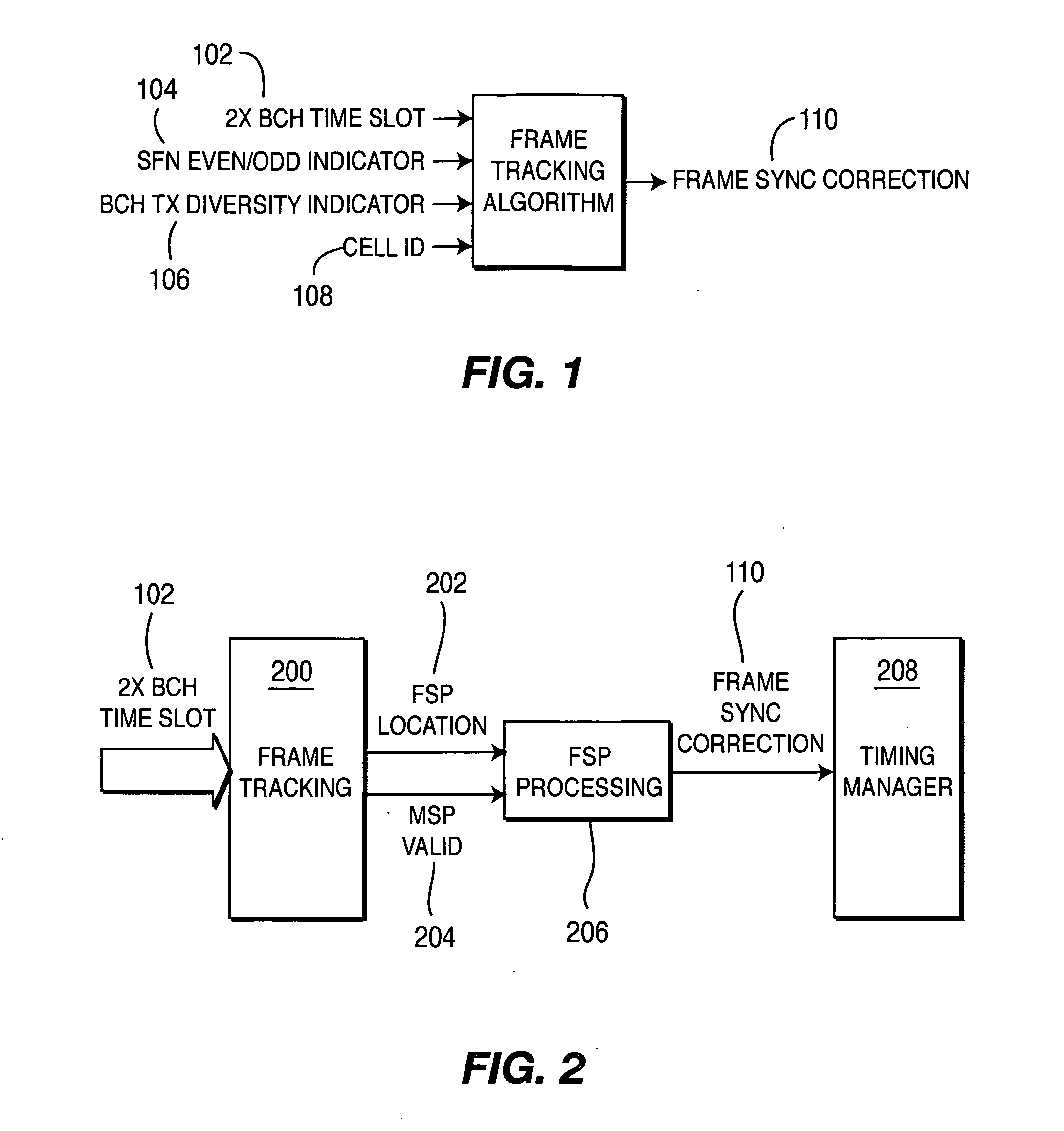 Efficient frame tracking in mobile receivers