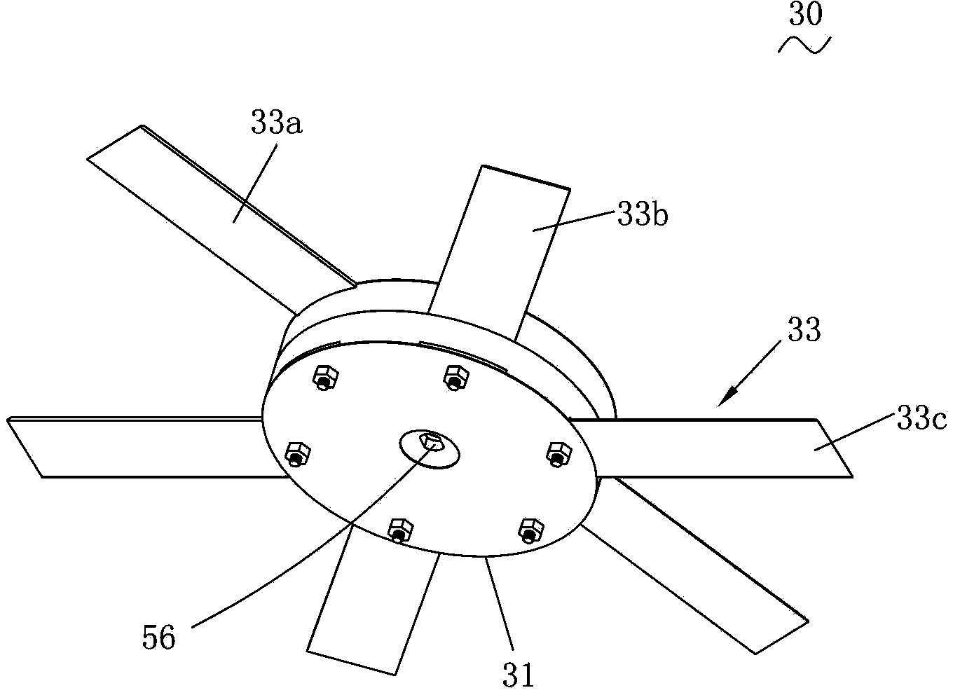 Mowing device for lawn mower and mounting method for mowing device