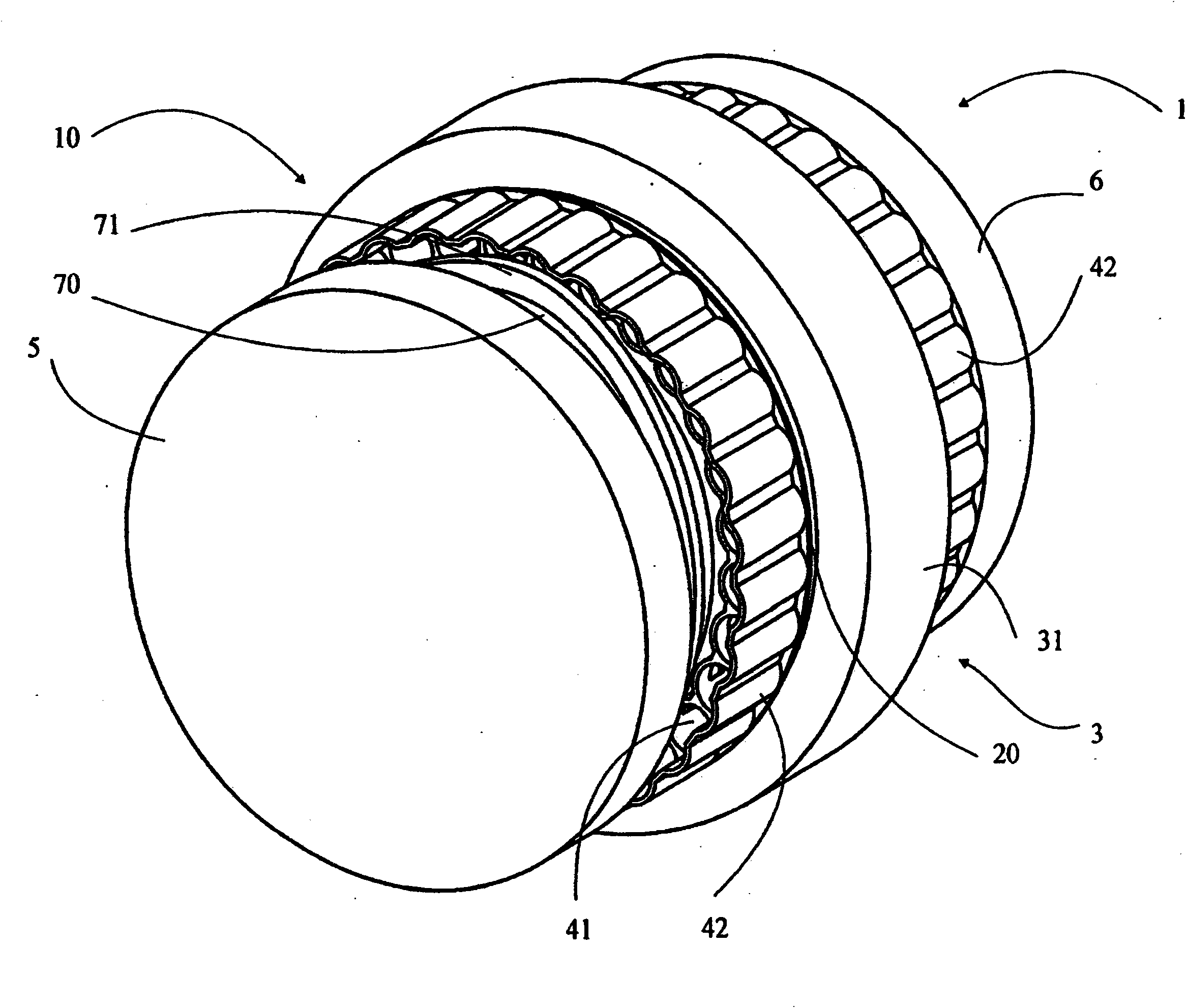 Thermal generator with magneto-caloric material