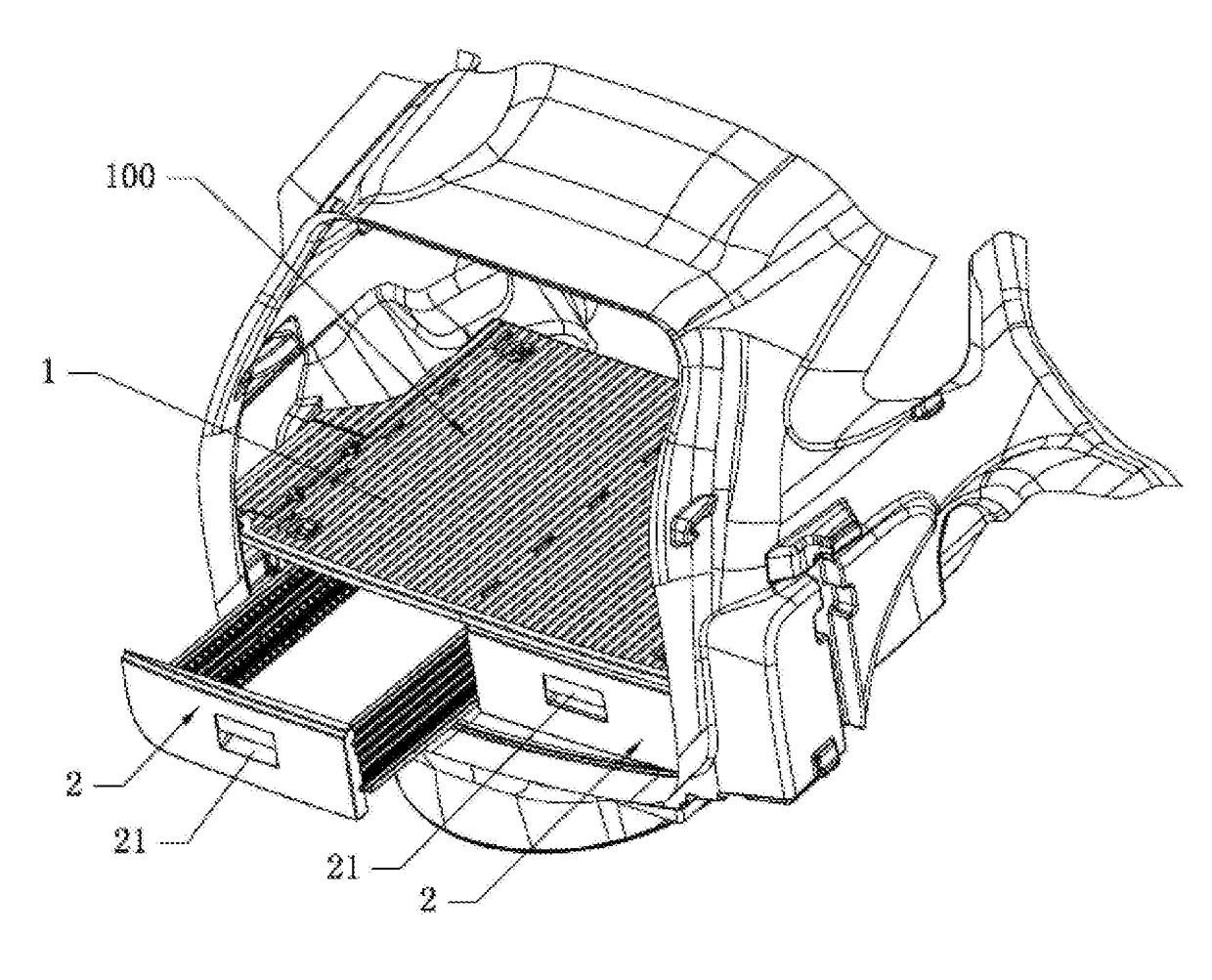 Vehicle-mounted storage box