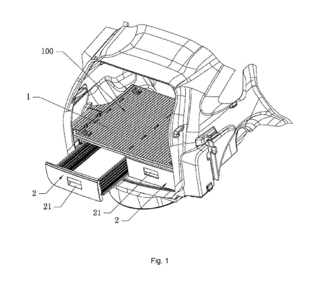 Vehicle-mounted storage box