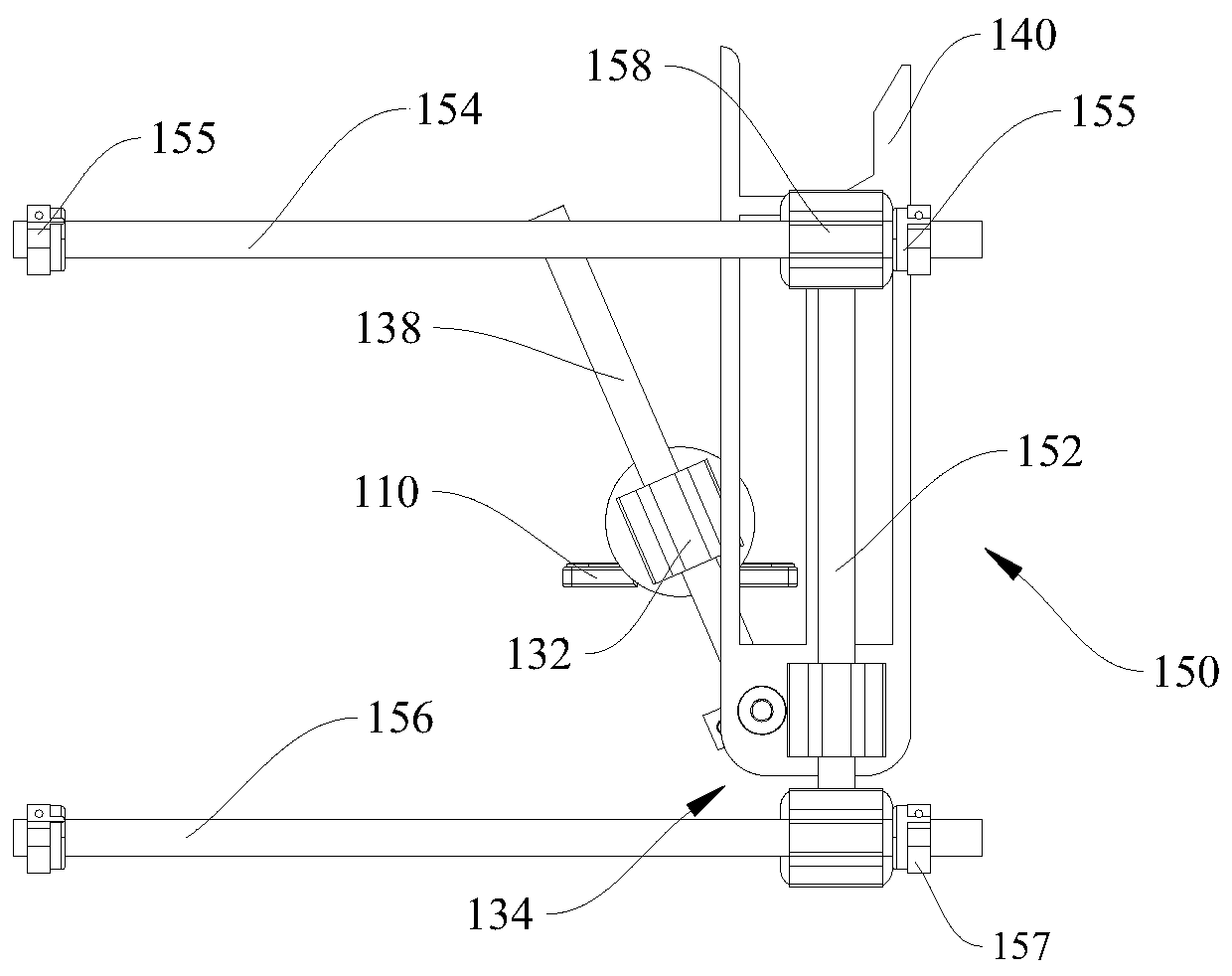 Auxiliary assembly for packaging and packer