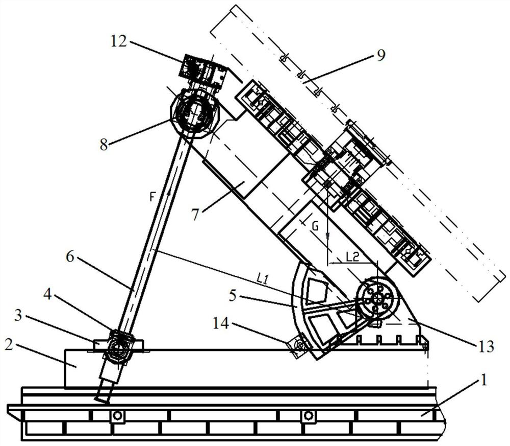 Double-lead-screw-driven automatic turnover numerical control rotary table