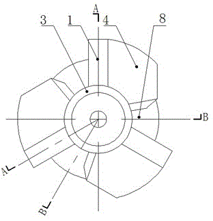 Coal mine underground self-suction abrasive jet flow drill bit and drilling method